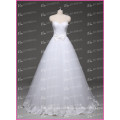 OEM Factory Sweetheart Criss-cross Lace Trim Low Back Simple Plain Wedding Dresses